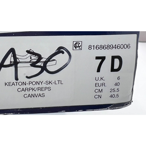 Polo Ralph Lauren Keaton Pony Low-Top Canvas Casual Sneaker Men's 7 D NWB - Picture 10 of 10